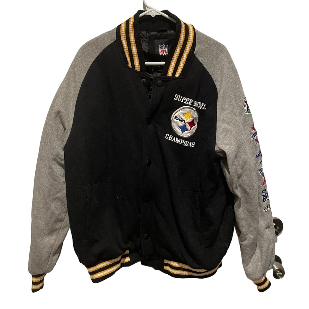 Pittsburgh Steelers 6X Super Bowl Champs Defender Commemorative Full Button Hood
